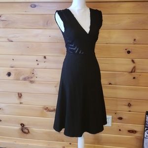 NWT! Tracy Reese black midi dress